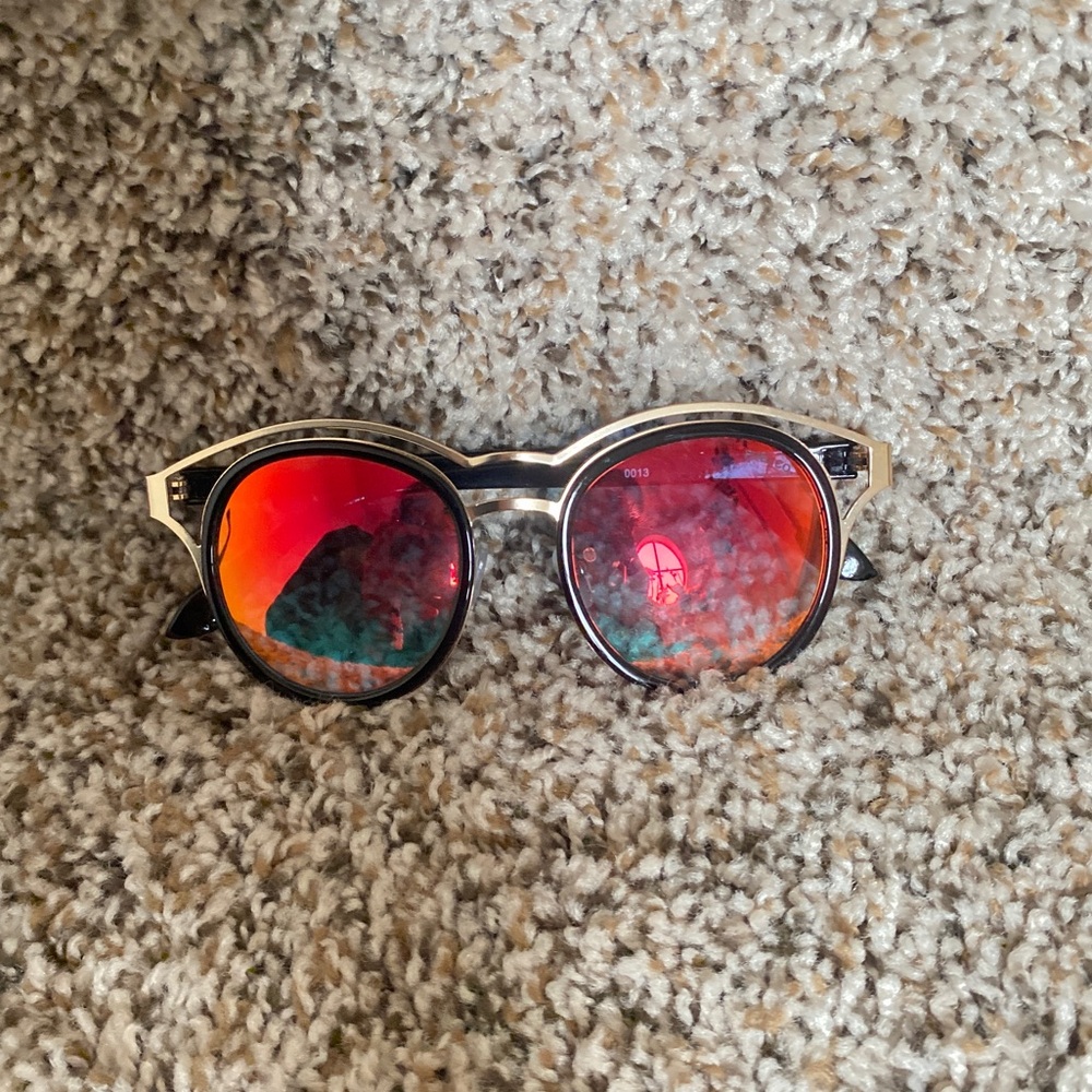 FUEL orange and black sunglasses
